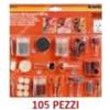 Set mini accessori 105pz per smerigliatrice a stelo