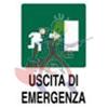 TARGHE USCITA DI EMERGENZA DX 300X200 PLASTICA