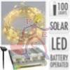 MICROLED 100 BIANCO CALDO A  LUCE SOLARE E BATTERIA