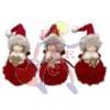 DECORAZIONE NATALE BAMBOLA SE RENELLA CM20 ROSSO ASS CEX